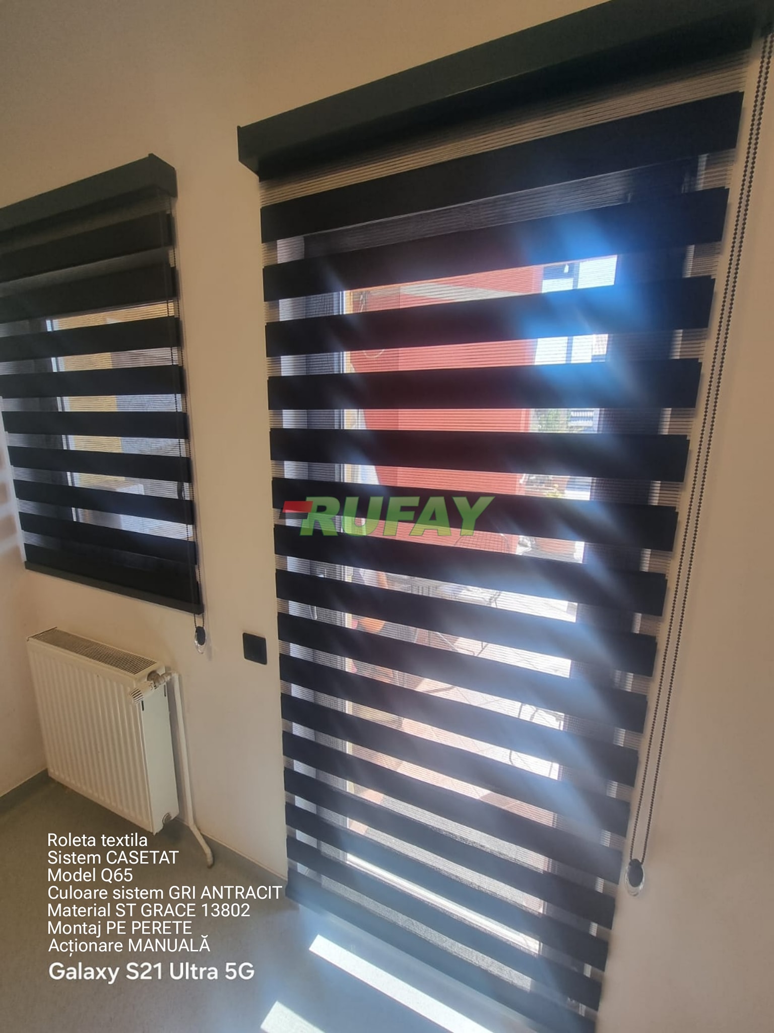 RUFAY__Roleta_textila__Day&Night__ ZI&Noapte_Zebre__casetata__QBOX65__ST_Grace_13802__ANTRACIT__montaj_PERETE__actionare__MANUALA__005