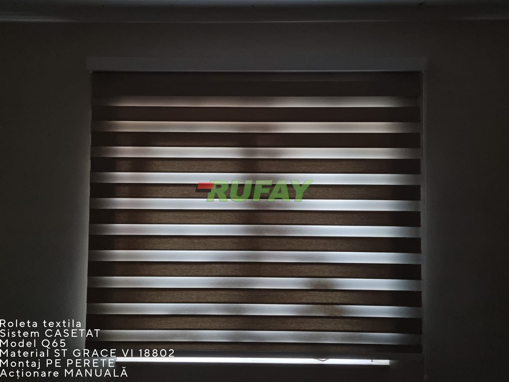 RUFAY__Roleta_textila__Day&Night__ ZI&Noapte_Zebre__casetata__QBOX65__ST_Grace_13802__ANTRACIT__montaj_PERETE__actionare__MANUALA__007